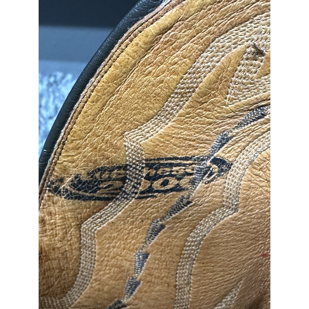 Lucchese Boots Mens Size 10 D Brown Soft Leather 2000 Vintage Western Cowboy - Picture 11 of 14